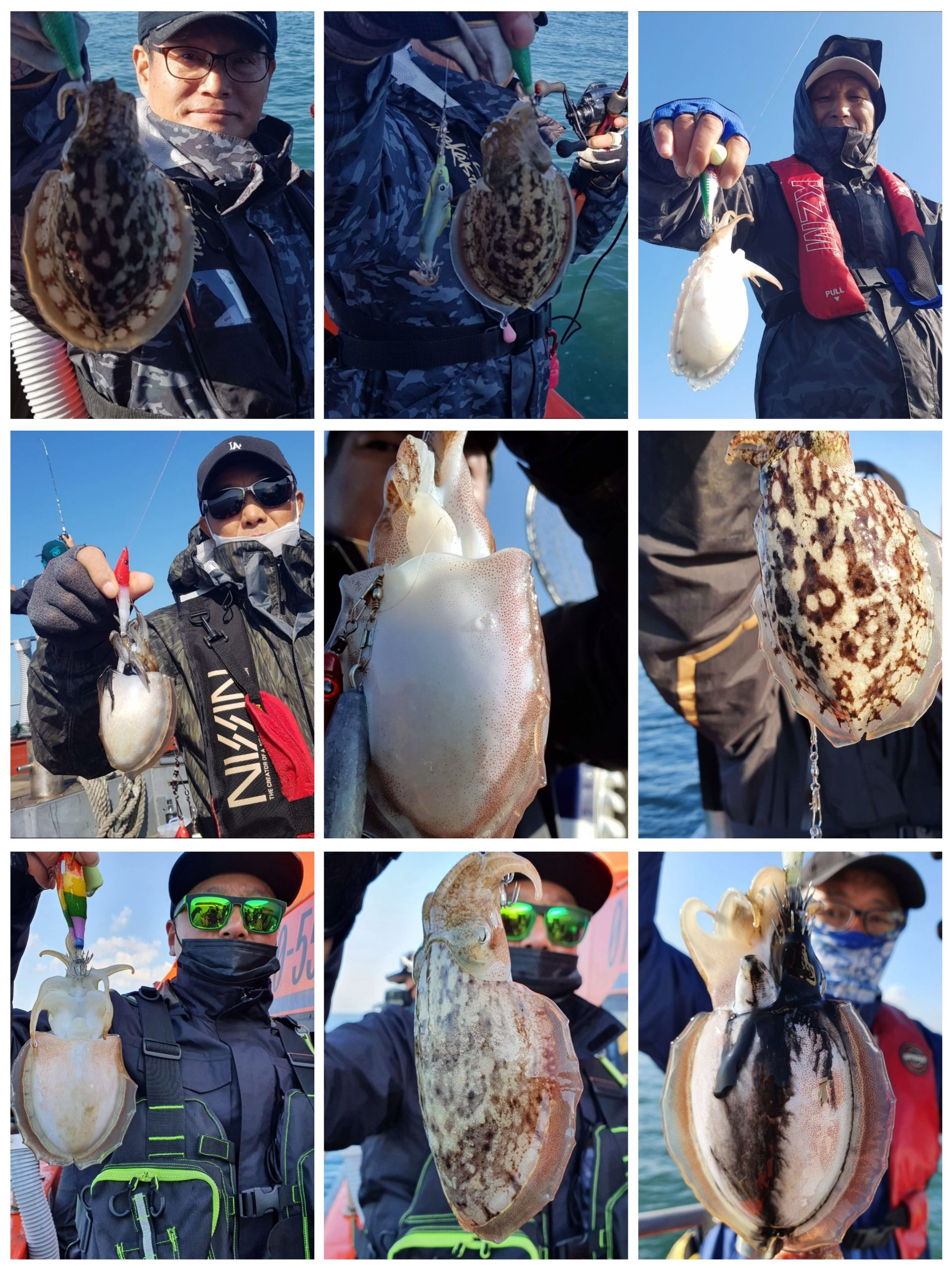 [아라2호] 10월 18일 쭈갑 조황